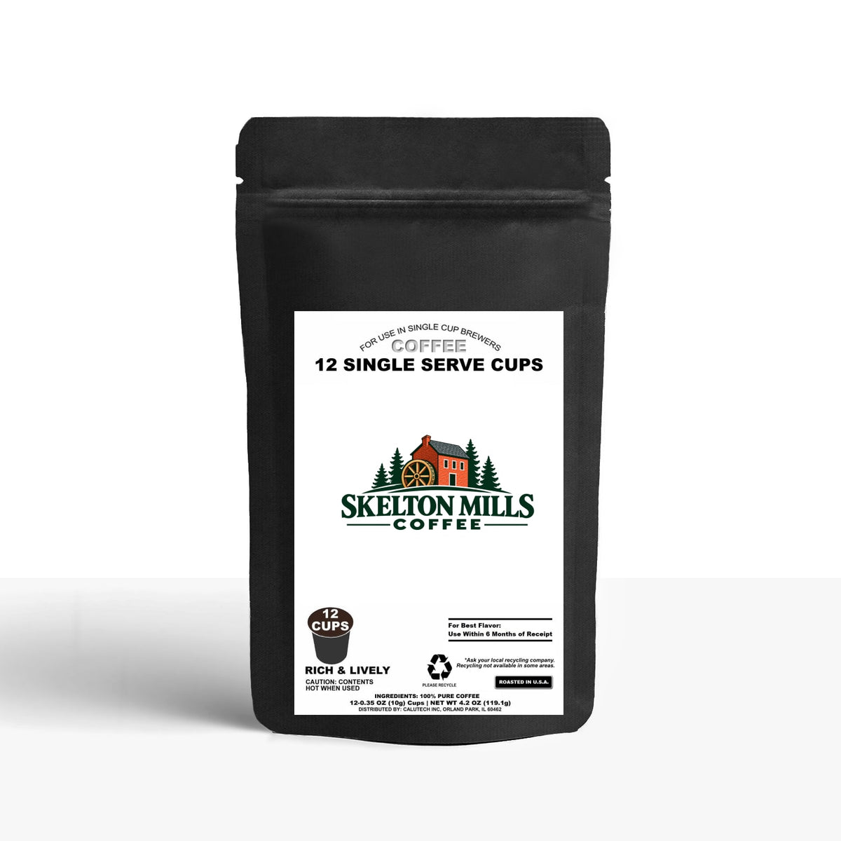 12 Pack Single Serve Coffee Capsules